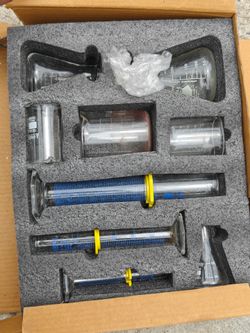 9-piece Eisco Labs laboratory glassware