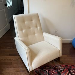 Beige Rocking Chair By George Oliver