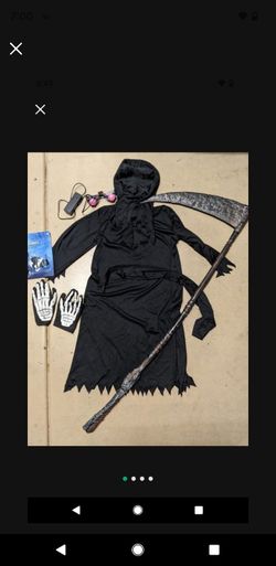 Kids Full Reaper Costume + All Accessories