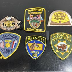 Law enforcement patches new varies agencies 10’each