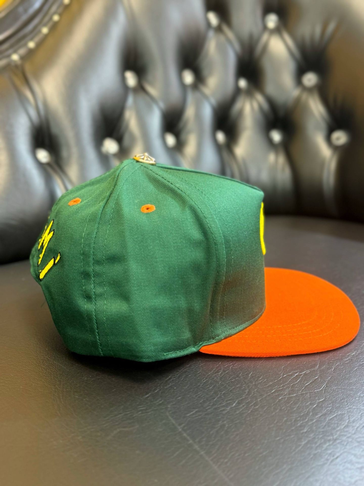 Brand New CH Chrome Hearts Miami Exclusive Green & Orange Baseball