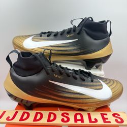 Nike Air Zoom Vapor Pro 1 Football Black Metallic Gold FB3298-003 Men’s Sizes 10.5, 11, 12 Available
