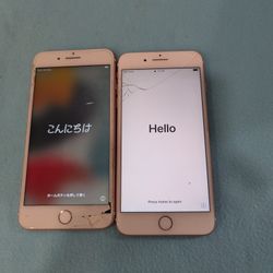 Apple iPhone 7 Plus - 2 Rose Gold Phones For PARTS ONLY 