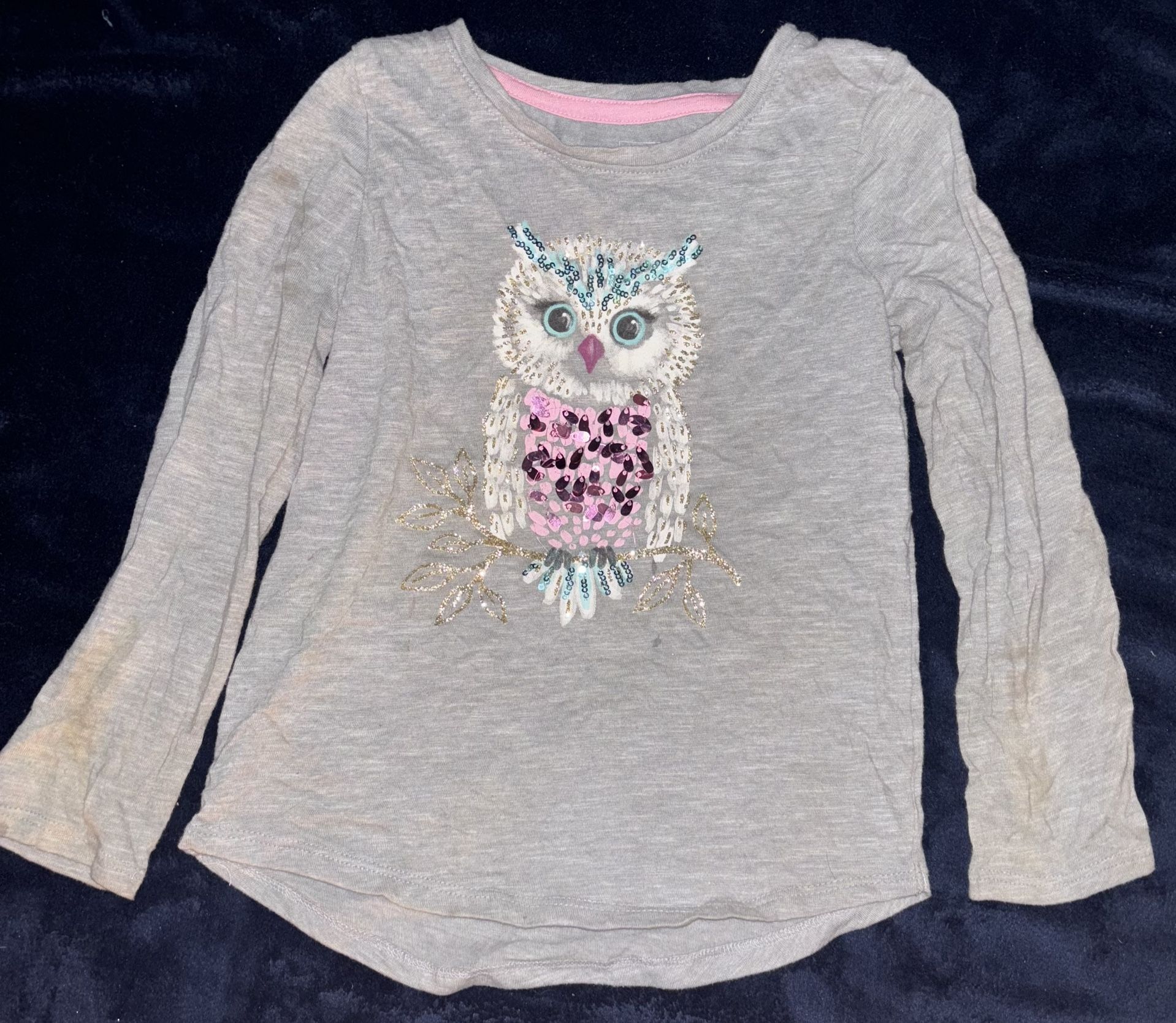 Girls Size 5 Long sleeve Sonoma Sparkle & Shine Graphic T Shirt