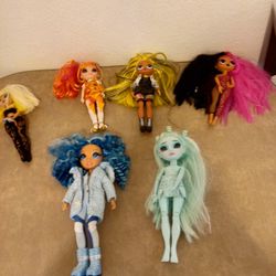 Rainbow High & Lol Fashion Doll Lot Of 6
