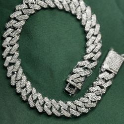 Iced 20 Inch Cuban Chain Silver