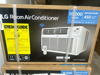 10,000 (DOE) BTU 115-Volts Window Air Conditioner Unit Cools 450 sq. ft. with Wi-Fi, Remote and Dehumidifier
