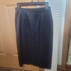 Womens Silk Black Skirt 