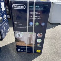 AC - DeLonghi 12000 BTU Portable Air Conditioner Cools Up To 500sq Ft