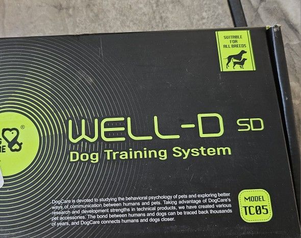 New In Box WELL-D SD Dog Training System Model TC05