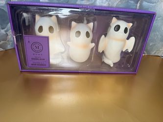 Martha Stewart Home Ghost Cat Figurines Set of 3