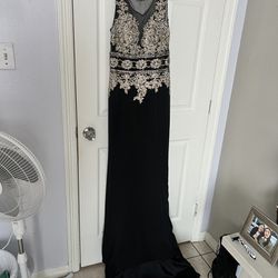Black Prom Dress / Elegant Dress Size XS