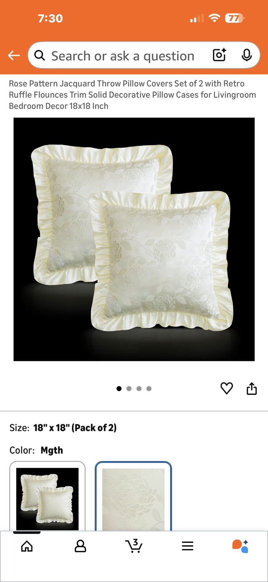 Glory Season Rose Pattern Decorative Pillow Cover