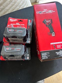 Fuel impact drill and batteries