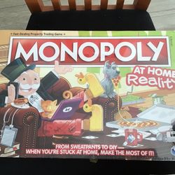 NEW~MONOPOLY~ At Home Reality Fast-dealing property trading game~Hasbro Gaming~8 & UP Pick up four mile cove parkway behind Walmart on Del Prado