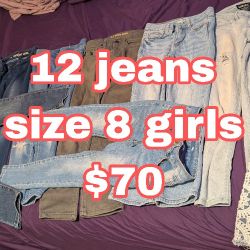 Size 8 Jeans Girls 