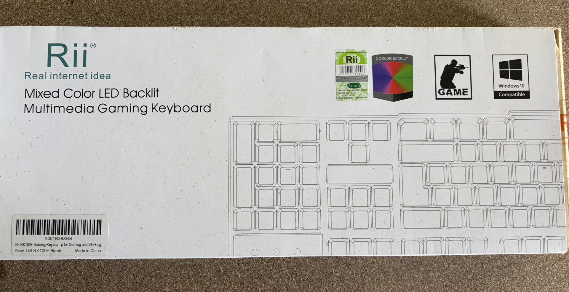 NEW! Mixed Color LED Backlit Multimedia Gaming Keyboard