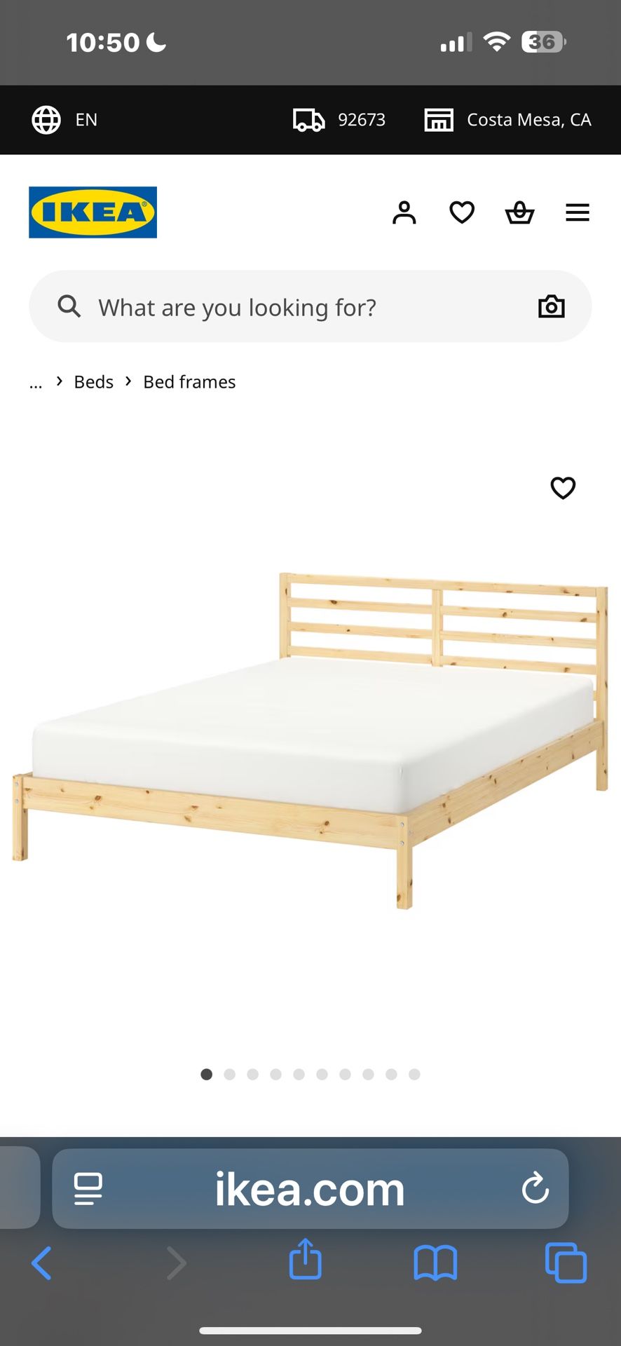 Queen Frame And Mattress