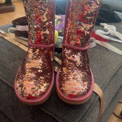 Ugg Sequin Sparkle Boots Pink 
