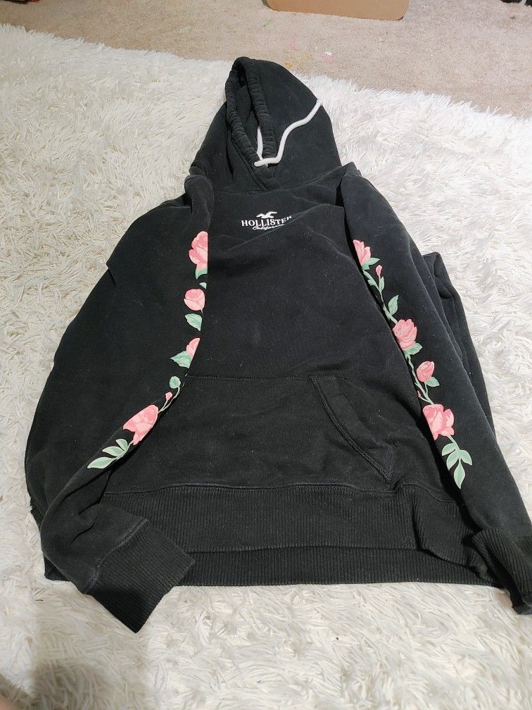 Black Hollister Hoodie Size Large - Rocklin Porch Pick Up