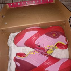 Reebok Men's Answer V Mu Bbc Ice Cream Cool Cherry Red Sneakers