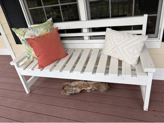 White bench