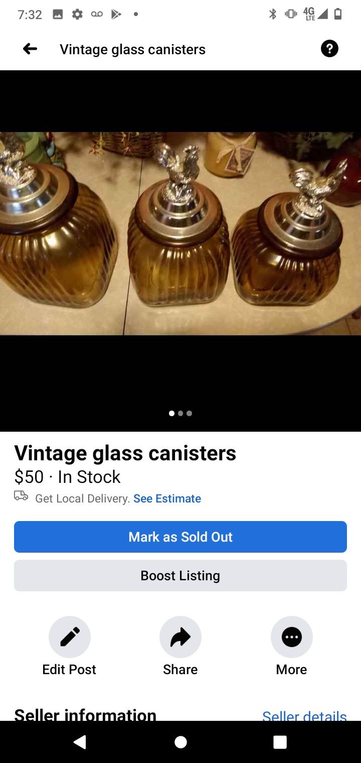 Vintage Glass Canisters