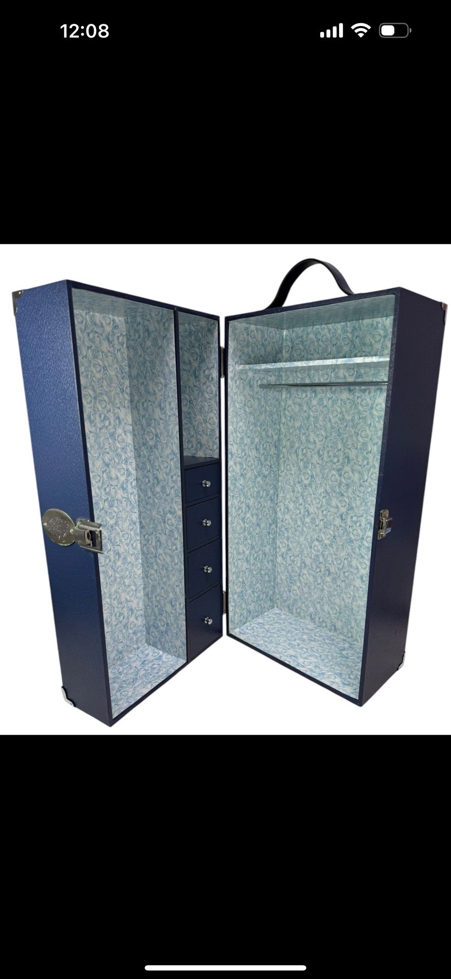 Franklin Mint Diana Princess Doll Trunk Case