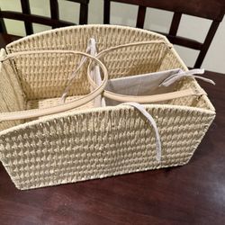 Basket Organizer For Baby Essentials 
