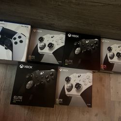 Xbox Elite Series 2 Controllers, Also 1 PS5 Controllers 