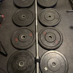 Bumper Plate Set With Bar 