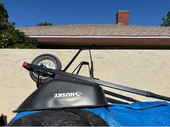Wheelborrow metal with steel handle metal