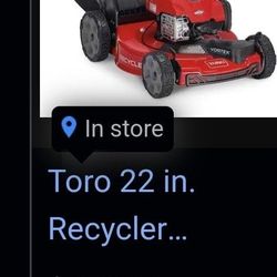Toro Recycler Smartstow (22inches) 150 Cc High Wheel Self Propelled FWD Lawn Mower
