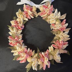Ribbon Lei Po’o (flower crown)