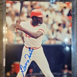 Signed George Foster Cincinnati Reds 8x10 Autograph Photo MLB Baseball