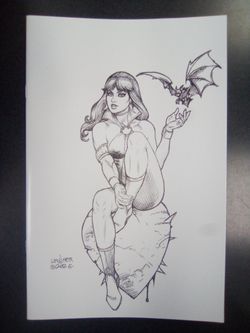 Vampirella (2026) #6 Cover N 1 in 10 Joseph Michael Linsner Line Art Full Art Variant