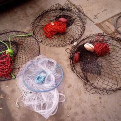 Nets Fishing Crab Lobster X4