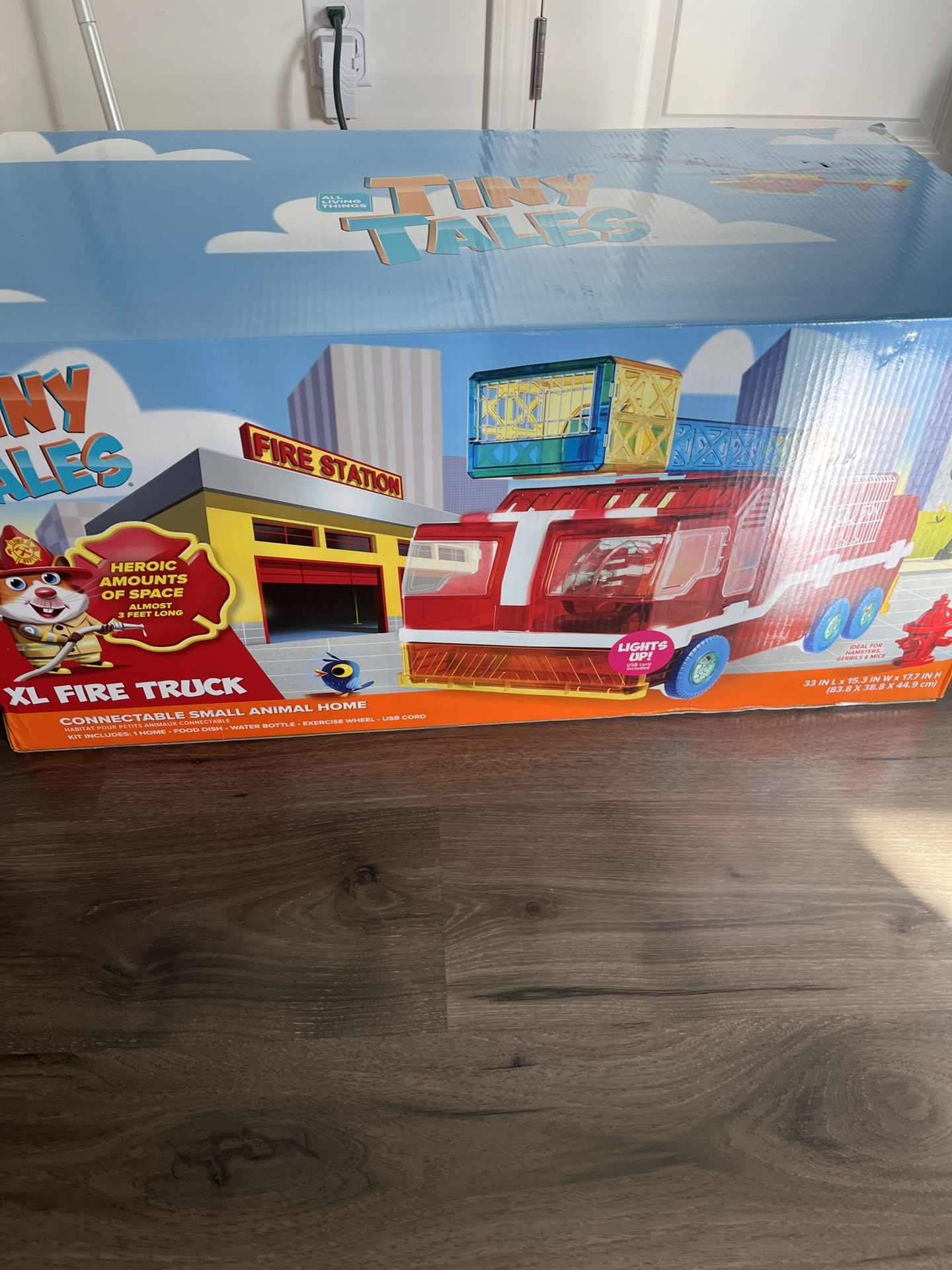 Tiny Tales XL Hamster Cage Fire truck NEW