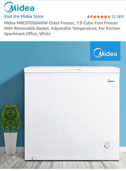 Midea Chest Freezer, 7.0 Cubic Feet