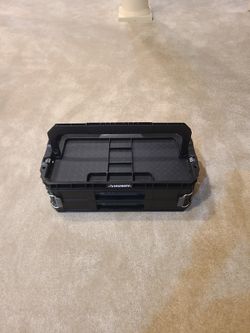 Husky 22in Connect Stackable Portable 2 Drawer 13 Compartment Small Tools and Parts Organizer