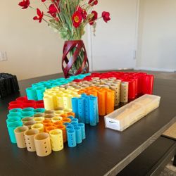 Professional salon-grade vented hair rollers and pins