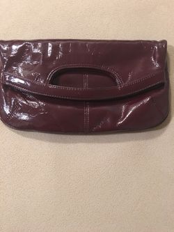 Nine West vinyl clutch