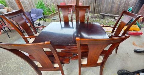 Dining table and chairs