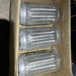 3" Exhaust Flex Pipe 3" x 8" Heavy Duty Stainless Steel 8" OAL - RK7522