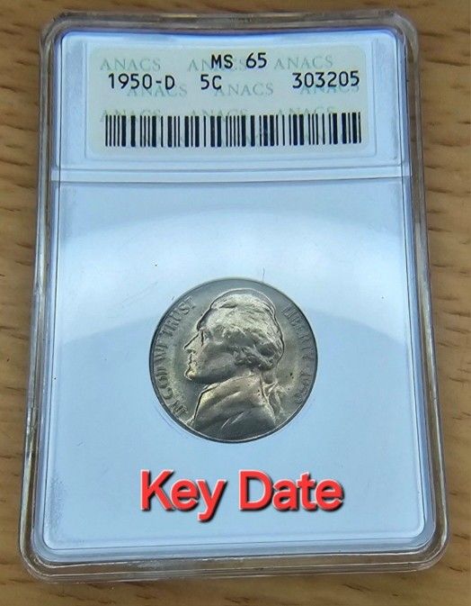1950 D Jefferson Nickel Key Date