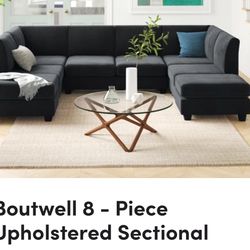 Black Sectional (8 Pieces)