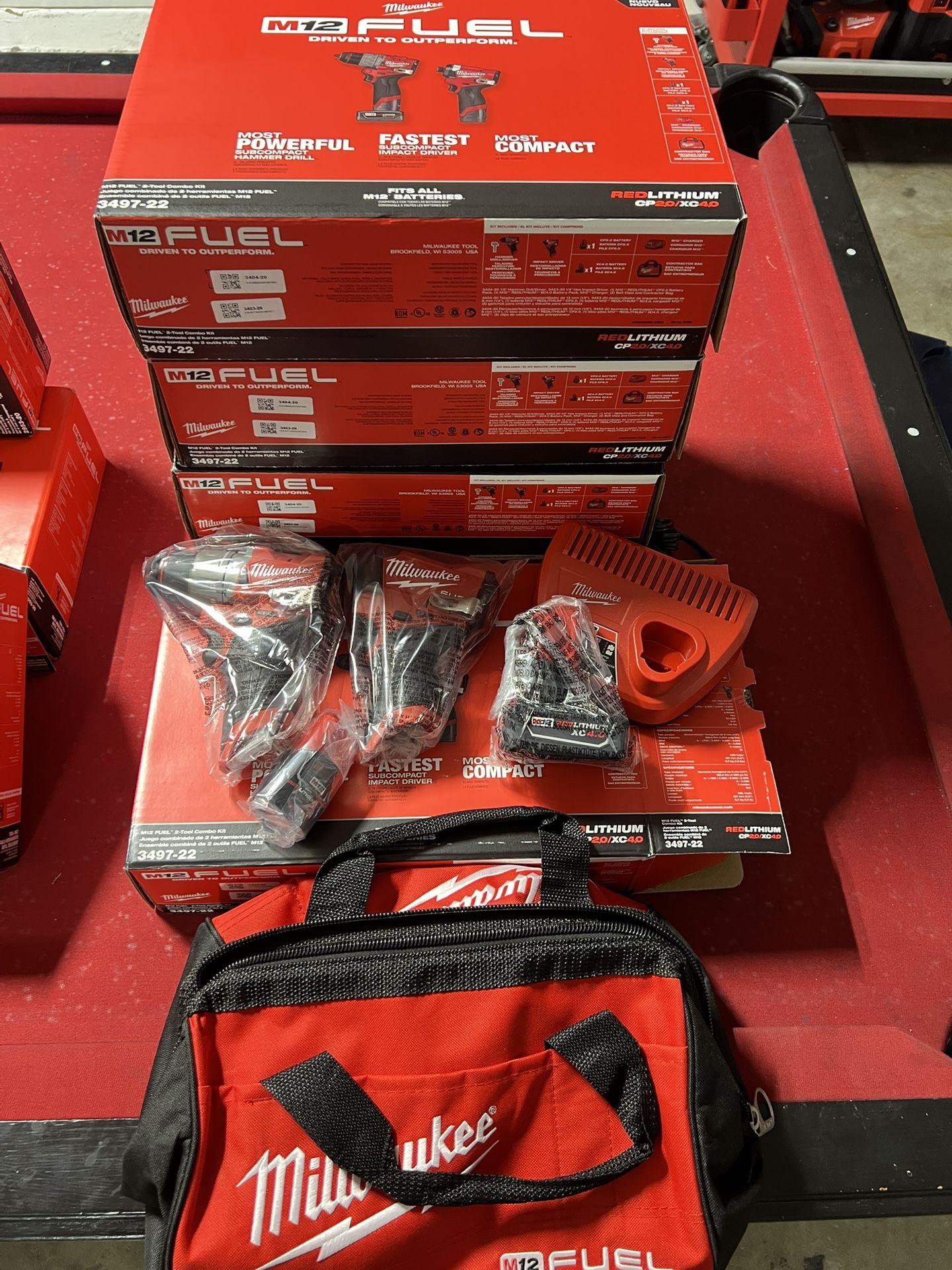 Milwaukee M12 Fuel Drill Set