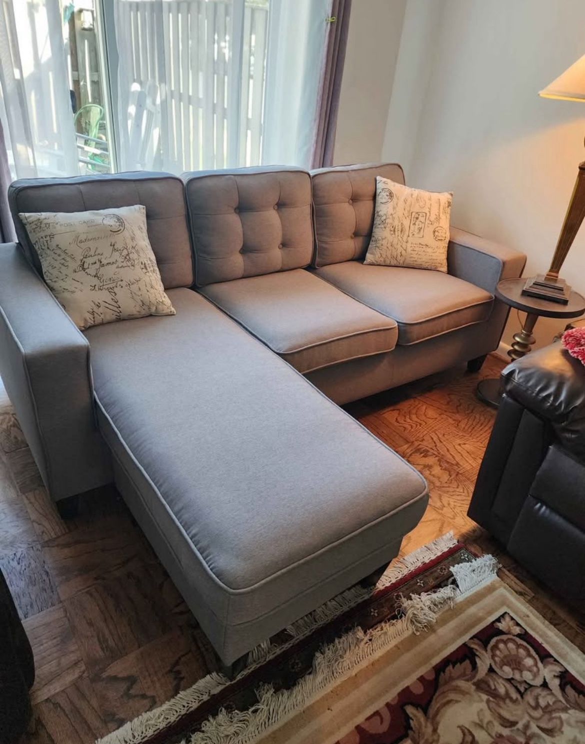 L Shape Sectional Sofa Couch 