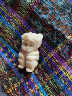 Mayan Jaguar in White Guatemalan Jade