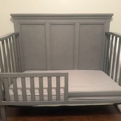 Crib And Toddler Bed Plus Mattress 